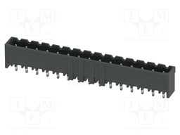PCB headers, nominal cross section: 2.5 mm2, color: black, n