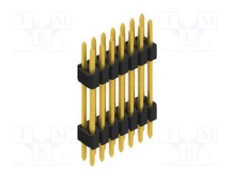 Connector: pin strips; pin header; male; PIN: 14; 1.27mm; THT; 2x7