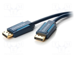 Cable; DisplayPort 1.2; DisplayPort plug,both sides; 7.5m; blue