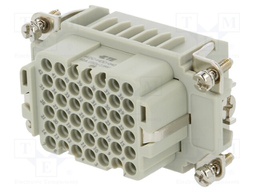 Connector: HDC; female; HDD; PIN: 42; 42+PE; size 4; w/o contacts