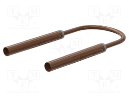 Test lead; 19A; insulated; Urated: 1kV; Len: 1.5m; brown