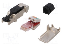 Plug; RJ45; PIN: 8; Cat: 6a; shielded; Layout: 8p8c; without tools