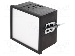 Enclosure: panel; X: 96mm; Y: 96mm; Z: 63mm; black; Series: Uninorm