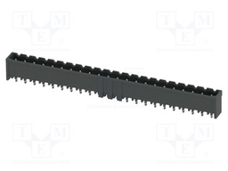 PCB headers, nominal cross section: 2.5 mm2, color: black, n
