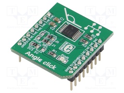 Click board; motion sensor; I2C; A1332; mikroBUS connector