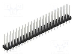 Connector: pin strips; pin header; male; PIN: 44; 2.54mm; THT; 2x22
