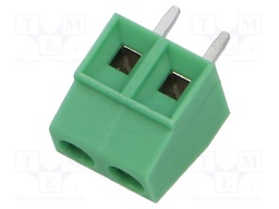 PCB terminal block; angled 90°; 3.81mm; ways: 2; on PCBs; 1.5mm2