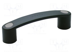 Handle; Mat: technopolymer (PA); black; H: 42mm; L: 159mm; grey