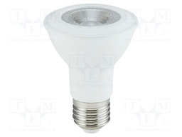 LED lamp; white cold; E27; 220÷240VAC; 425lm; 5.8W; 40°; 6500K; IP20