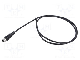 Connector: M12; plug; male; straight; Plating: gold-plated; cables