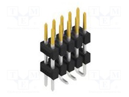 Connector: pin strips; pin header; male; PIN: 10; 2.54mm; SMT; 2x5