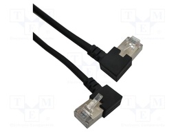 Patch cord; F/UTP; Cat: 6; stranded; Cu; 2m; LSZH; black; 26/7AWG