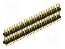 Connector: pin strips; pin header; male; PIN: 66; 2.54mm; SMT; 2x33