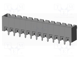 Connector: pluggable terminal block; socket; male; on PCBs