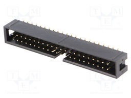 Socket; IDC; male; PIN: 44; vertical; SMT; gold flash; 2.54mm