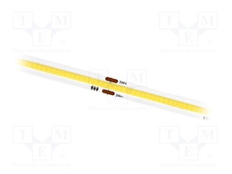 COB LED tape; white warm; 24V; LED/m: 320; 8mm; white PCB; IP20