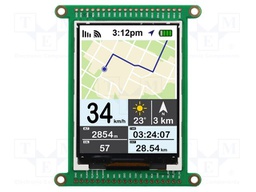 Display: TFT; 2.8"; 240x320; Illumin: LED; 69.03x85.2x6.72mm; RGB