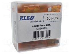 Fuse: fuse; 40A; 32VDC; automotive; 19.2mm