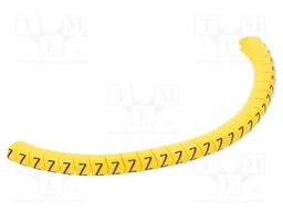 Markers for cables and wires; Label symbol: Z; 2.5÷5mm; PVC; PA