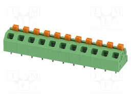 Connector: PCB terminal block; terminal; SPTAF 1; 16A; 320V; green