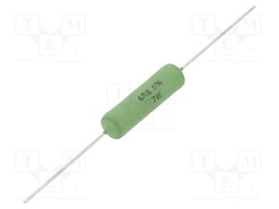 Resistor: wire-wound; THT; 6.8Ω; 7W; ±5%; Ø7.5x26mm; -50÷250°C