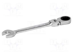 Key; combination spanner,with ratchet,with joint; 19mm