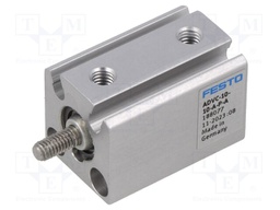 Short-stroke cylinder; Piston diam: 10mm; Piston stroke: 10mm