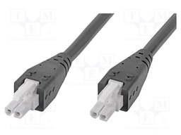 Cable: Mini-Fit Jr.- Mini-Fit Jr; female; PIN: 2; Len: 2m; tinned