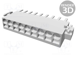 Connector: wire-board; female; PIN: 9; 2.54mm; Series: har-flexicon