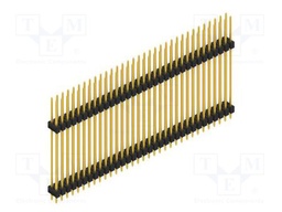 Connector: pin strips; pin header; male; PIN: 66; 2.54mm; THT; 2x33