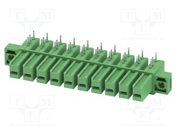 PCB headers, nominal cross section: 6 mm?, color: green, nom