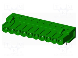 Connector: pluggable terminal block; socket; female; angled 90°
