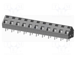 Connector: PCB terminal block; terminal; angled 45°; on PCBs