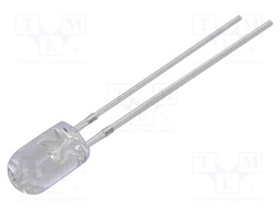LED; green; 5mm; 25000÷30000mcd; 15°; Front: convex; 2.9÷3.4VDC
