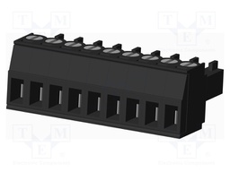 Connector: pluggable terminal block; plug; female; straight; 300V