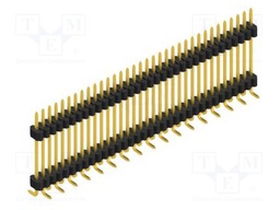 Connector: pin strips; pin header; male; PIN: 34; 1.27mm; SMT; 1x34