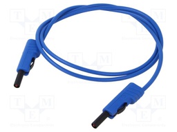 Test lead; 60VDC; 30VAC; 16A; insulated,with 4mm axial socket