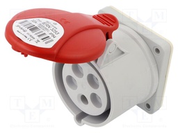 Connector: AC supply 3-phase; socket; female; 32A; 400VAC; IP54