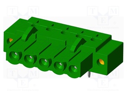 Connector: pluggable terminal block; socket; female; angled 90°