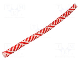 Rope; polypropylene; Ørope: 12mm; L: 100m; with a core; white-red