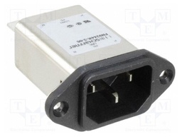 Connector: AC supply; socket; male; 250VAC; C14 (E),EMC/EMI