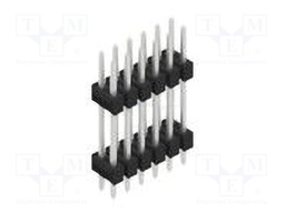 Connector: pin strips; pin header; male; PIN: 12; 2.54mm; THT; 2x6