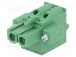 Pluggable terminal block; 5mm; ways: 2; straight; plug; female