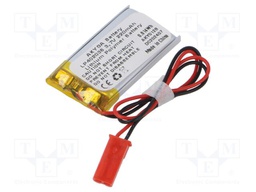 Re-battery: Li-Po; 3.7V; 220mAh; cables,JST SYP-02T-1 socket