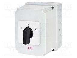 Switch: cam switch; Stabl.pos: 3; 40A; 1-0-2; in housing; Poles: 3