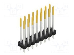 Connector: pin strips; pin header; male; PIN: 16; 2.54mm; THT; 2x8