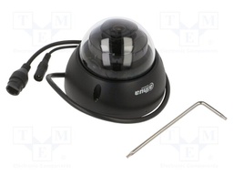 IP CCTV camera; twistable; 8Mpx; Dim: Ø109.9x81mm; IP67; black