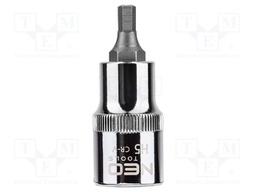 Socket; hex key,socket spanner; HEX 5mm; 1/2"