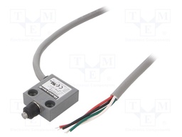 Limit switch; pin plunger Ø7mm; SPDT; 5A; max.240VAC; max.28VDC