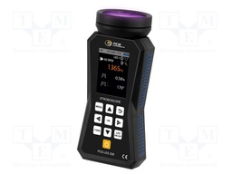 Meter: tachometer, LED stroboscope; Display: LCD 2,8"; IP52; 4.5h